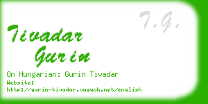 tivadar gurin business card